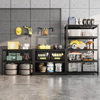 72" H Metal Garage Storage Shelves, 5 Tier Adjustable Shelving Unit - Image 2