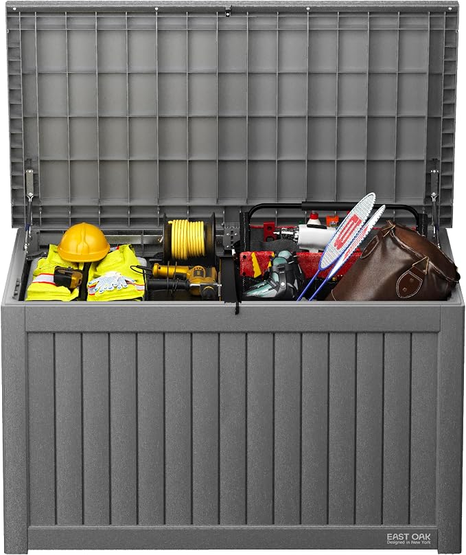 EAST OAK Outdoor Storage Box, 230 Gallon Deck Box, Waterproof, UV-Resistant - Image 2