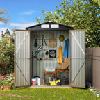 3X5FT Outdoor Steel Storage Shed - Image 6