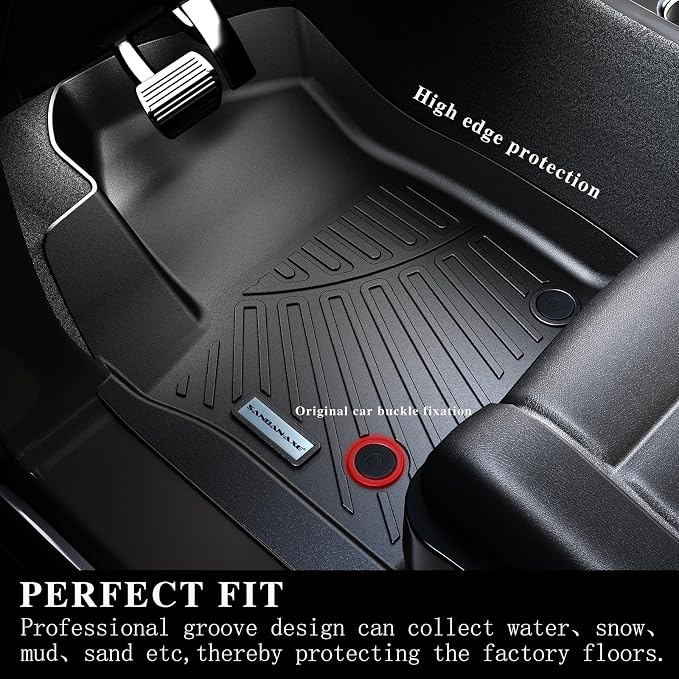 Floor Mats for Ford F-150 SuperCrew Cab 2010-2014, All-Weather Custom Fit - Image 4
