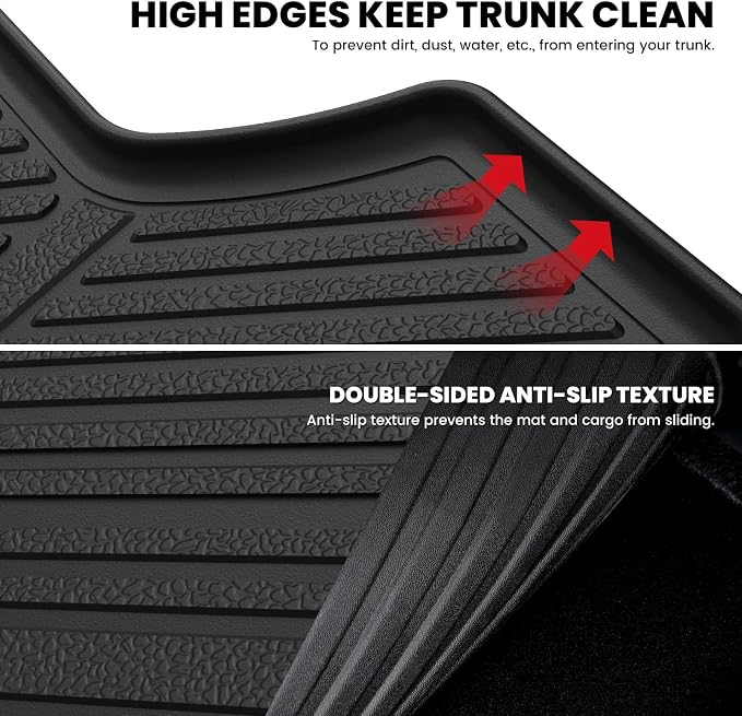 LASFIT Trunk Mat for Honda CRV 2012-2016, All Weather Custom Fit TPE Cargo Mat - Image 5