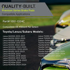 Premium Ceramic Front Brake Pads Compatible - Image 3