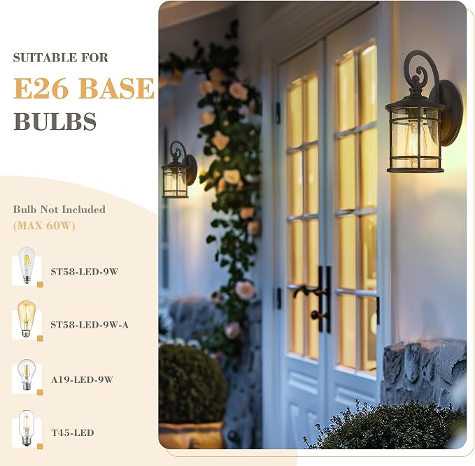 Emliviar Outdoor Wall Light Fixture - Image 3