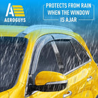 Extra Durable Window Deflectors Tape-On Window Visors Rain Guards Fit - Image 2