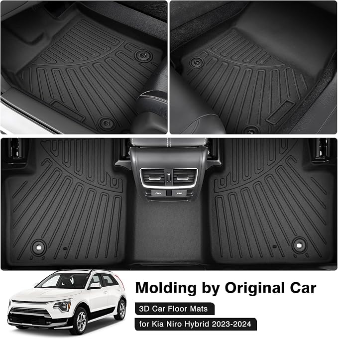 Powerty Floor Mats for 2023-2025 Kia NIRO & Hybrid & HEV - Image 2
