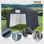 Sophia & William Carport Storage Shed 10x15 ft Portable, Heavy Duty Car Port - Image 7