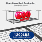 FLEXIMOUNTS 4x8 Overhead Garage Storage Rack, Adjustable Organization System - Image 3