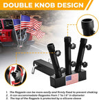 Heavy Duty Three Hitch Flag Holder, Trailer Hitch Flag Pole Holder, Fits 2" - Image 4