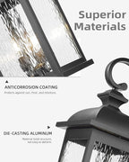 FEMILA 26" Outdoor Wall Light, Large Exterior Wall Lantern - Image 3