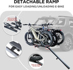 250LBS. Capacity Foldable 3-Ebike Rack - Image 3