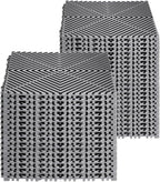 VEVOR Interlocking Drainage Mat, 12” x 12” Modular Interlocking Cushion - Image 9