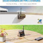 2 Magnetic Solar Wireless Backup Camera HD1080P 3 Mins DIY Installation DVR 7" - Image 3