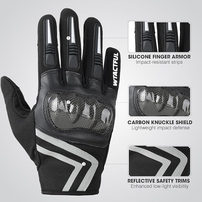 WTACTFUL Lightweight Motorcycle Gloves - Image 2