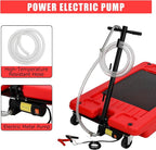 ‌17 Gal Electric Oil Drain Pan, Low Profile Mobile Oil Changing Pan - Image 2