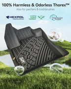 3W Floor Mats Fit for 2017-2025 Jeep Compass, TPE All Weather Custom Fit First - Image 5