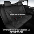 Car Seat Covers Full Set, Breathable and Waterproof Napa Leather Car Seat Cover - Image 9