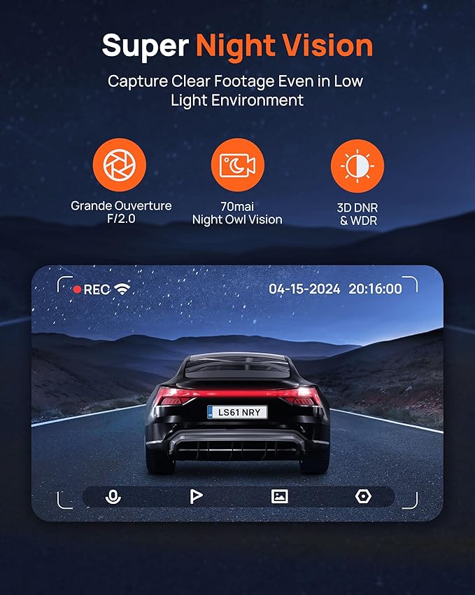 70mai Dash Cam M310, Dash Camera - Image 3