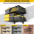 2x3ft Adjustable Rail Wall Garage Storage Shelf, - Image 7