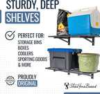 StoreYourBoard 2-Pack Heavy Duty Wall Shelves – Wall-Mounted Garage Storage - Image 4