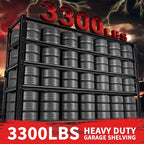Storage Shelves, Garage Shelving Heavy Duty 3300 LBS Capacity, 5 Tier Utility - Image 4