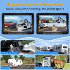 Dual RV Backup Camera Wireless for Trailer: Easy Setup Solar RV Rear View Camera - Image 5