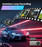 4K+2K Dash Cam Front and Rear, Dash Camera - Image 5