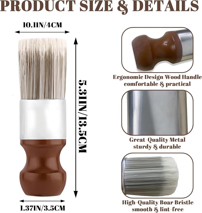 Salve Brush for Furniture, Leather&Wood Care Cleaning Brush, Furniture Brush - Image 7
