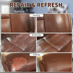 Medium Brown Leather Recoloring Balm, Leather Couch Scratch/Stain Remover - Image 3