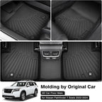 Powerty Floor Mats for 2023-2025 Nissan Pathfinder 7 Seats Accessories All - Image 2