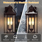  Outdoor Wall Sconce Fixtures, Dusk to Dawn Patio Lights Waterproof - Image 6