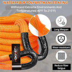 Kinetic Recovery Tow Rope: 1.26" x 30ft 55000LBS Snatch Strap - Image 6