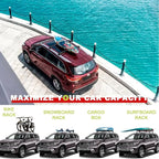 KINGGERI Lockable 220lbs Cross Bars Roof Racks Fit - Image 7