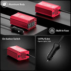300W Car Power Inverter, USB-C PD65W QC 18W Converter Car Charger, DC 12V to - Image 4