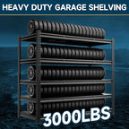 5-Tier 60”D X 24”W X 72”H Heavy Duty Shelving 3000LBS Garage Storage Rack Heavy - Image 4