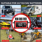 16 Amp Battery Charger, Car Battery Charger 6V 12V 24V Lithium, Battery - Image 4