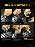 Tire Repair Kit with Plugs Fix Punctures & Plug Flats with Ease - Image 6