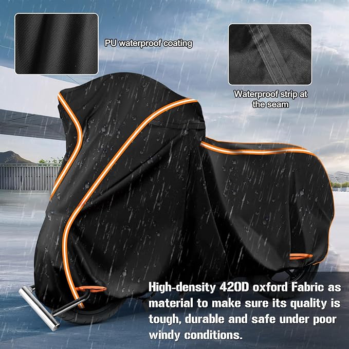 420D Motorcycle Cover for Kawa Ninja 400 500 650 Z900 Zx6r/Yamaha R1 R3 R6/BMW - Image 4