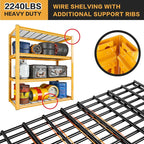 REIBII 40" W Garage Shelving 2240 LBS Storage Shelves Adjustable Heavy Duty - Image 7