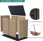 YITAHOME Extra Large Outdoor Horizontal Storage Shed, 4.5x4ft Resin Tool Sheds - Image 6