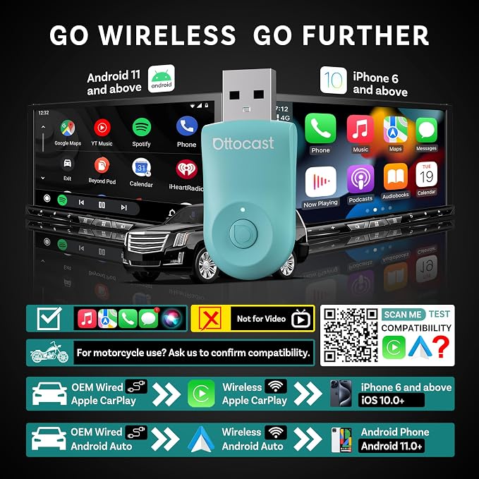 OTTOCAST Wireless Carplay Adapter 2025 - Image 2