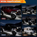 40 Pods Pure White LED Rock Lights Kit - Image 6
