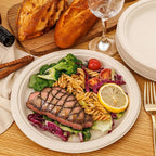 WELLIFE 100% Compostable Paper Plates 10 Inch, Biodegradable Bagasse, - Image 6