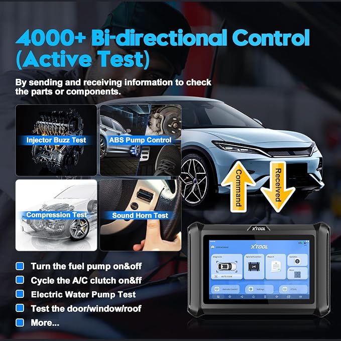 XTOOL D7W OBD2 Scanner Diagnostic Tool: 2025 Wireless Ver. of D7/D7S/D7BT - Image 4