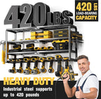 YYR 4 Layer Power Tool Organizer Wall Mount, Cordless Drill Hanger Storage Rack - Image 4