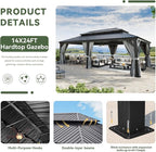 Aoxun 14' X 24' Hardtop Gazebo - Image 5