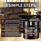 Dark Brown Leather Recoloring Balm, Leather Couch Scratch/Stain Remover - Image 5
