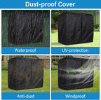 Tire Storage Rack 57" x 55.1" x 20" w/Anti-dust Cover, Adjustable Rolling Tire - Image 4