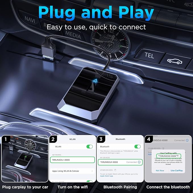 Android Auto Wireless Adapter for Factory Wired Android Auto - Image 2