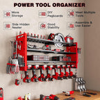 Power Tool Organizer Wall Mount, Cordless Drill Organizer, 4 Layers Large - Image 2
