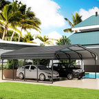 EBE 20' x 20' Outdoor Carport, Heavy Duty Metal Carports - Image 6